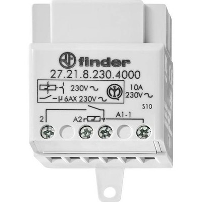 Finder 27.21.8.230.4000 Recessed Pulse Relay 1 NA 230V/AC 10 2300VA 1pc