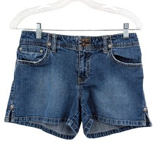 Old Navy Y2K Low Rise Denim Shorts Blue Jeans 3" Inseam Vintage Style Size 6