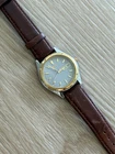 Vintage Men's Seiko Quartz Day Date Watch 37mm Two Tone Gold Silver 7N43-8199