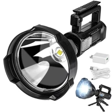 Superbright Big Size Rechargeable LED Handheld Flashlight Spotlight 4 Modes H...