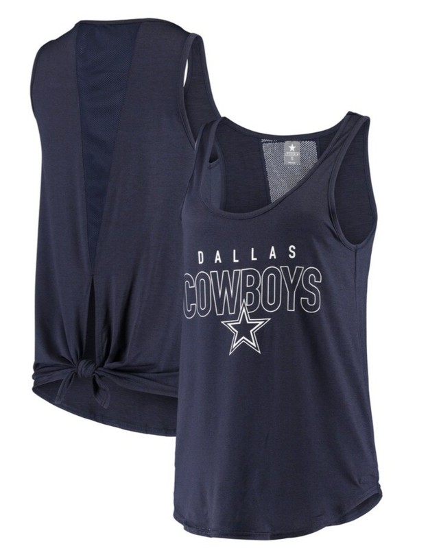 Dallas Cowboys NFL  Ladies Navy Burke Tank Top , size 2X
