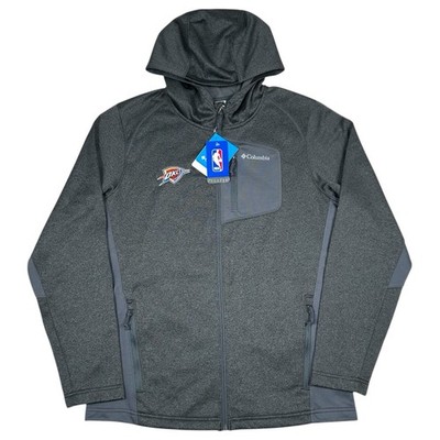 Columbia Oklahoma City Thunder Full Zip Jacket Hooded Mens Small Zip Pockets New