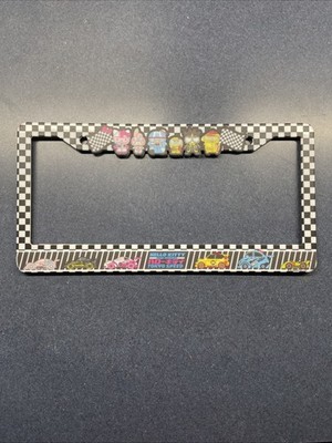 Hello Kitty & Friends Tokyo Speed License Plate Frame - Checkerd Flag - JDM