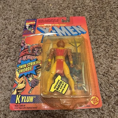 X-Men Kylun Action Figure Twin Striking Swords 1994 ToyBiz Marvel Comics Sealed