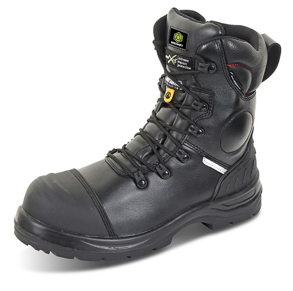 Beeswift Trencher Plus Side Zip Boot Black Size 3