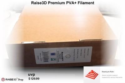 Raise3D Premium PVA+ Filament 1.75mm 0.75KG wasserlöslich unbenutzt