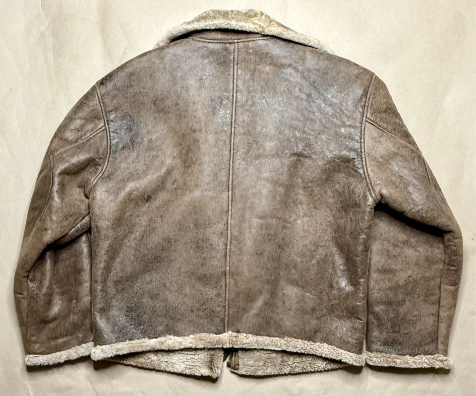 Robert Comstock Endurance Shearling Flight Jacket 42 Brown 100% Shearling - Image 2 of 4