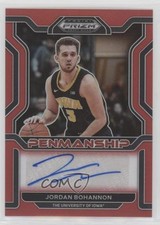 2022 Prizm Draft Picks College Penmanship Red 50/199 Jordan Bohannon Auto 10ek
