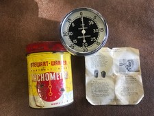 Vintage Stewart Warner 757-w Portable Hand Tachometer With Original Tindocs Vintage Stewart Warner 757-w Portable Hand Tachometer With Original Tindocs