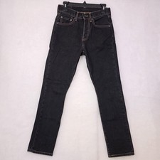 Levi’s 5615 Women’s Jeans W27 Black Wash Button Fly Straight Leg Denim