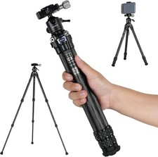AOKA Carbon Fiber Mini Tripod with 360  Ballhead for Phones  Cameras 3089X