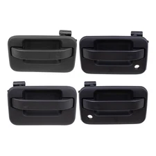 Brock Replacement 4 Piece Set Outside Outer Door Handles compatible with Pickup