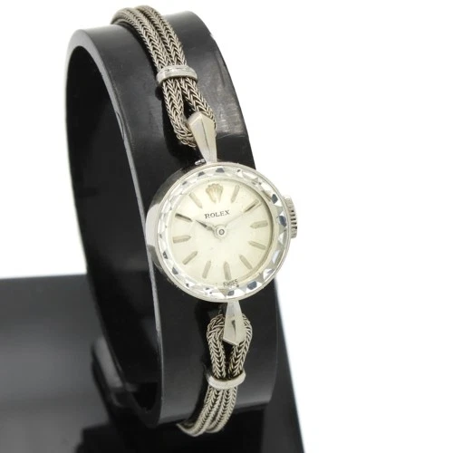 As-Is Vintage Ladies Rolex 15mm Manual 14k Cocktail Size 5.5in Watch #W212757-1