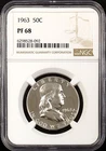 1963 Proof Franklin Half Dollar certified PF 68 by NGC!