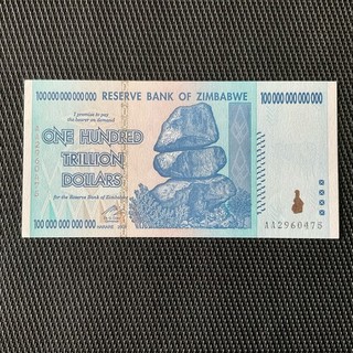 ZIMBABWÉ: 100 000 Milliards Dollars 2008 Pick 91 NEUF/UNC 🌐
