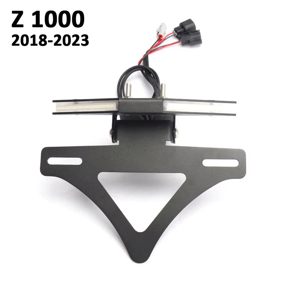 Soporte de matrícula LED eliminador de guardabarros trasero para KAWASAKI Z1000 2018-2023 Foto 2 de 4