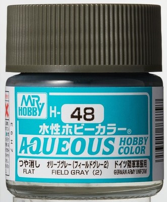 Mr Hobby - Gunze H-048 - Aqueous Hobby Colors (10 ml) Field Gray (2)