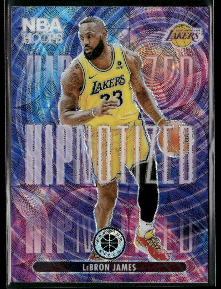 2023-24 Panini NBA Hoops Premium Stock LeBron James Hipnotized SP Lakers #8