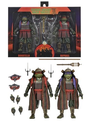 TMNT Donatello Raphael Figur 2-Pack 1993 Movie Teenage Mutant Ninja Turtles 7''