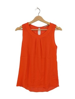 ORSAY ärmellose Bluse Damen Bluse Gr. DE 34 hellorange Casual-Look