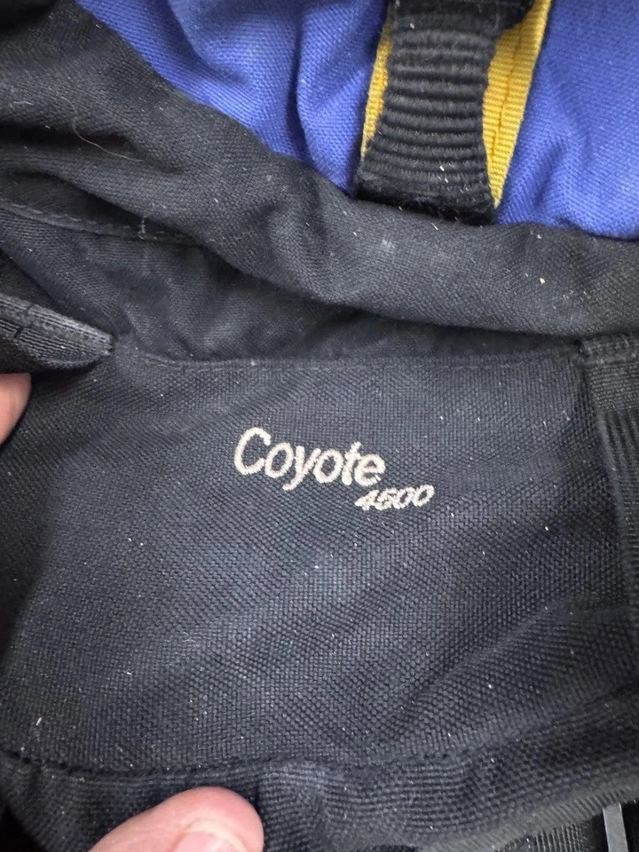 Kelty Coyote 4500 Unisex Blue Yellow Internal Frame Hiking Backpack Bag Large - Image 4 of 4