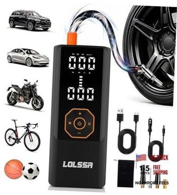 Tire Inflator Portable Air Compressor Air Pump Tires Cordless Electric 180PS