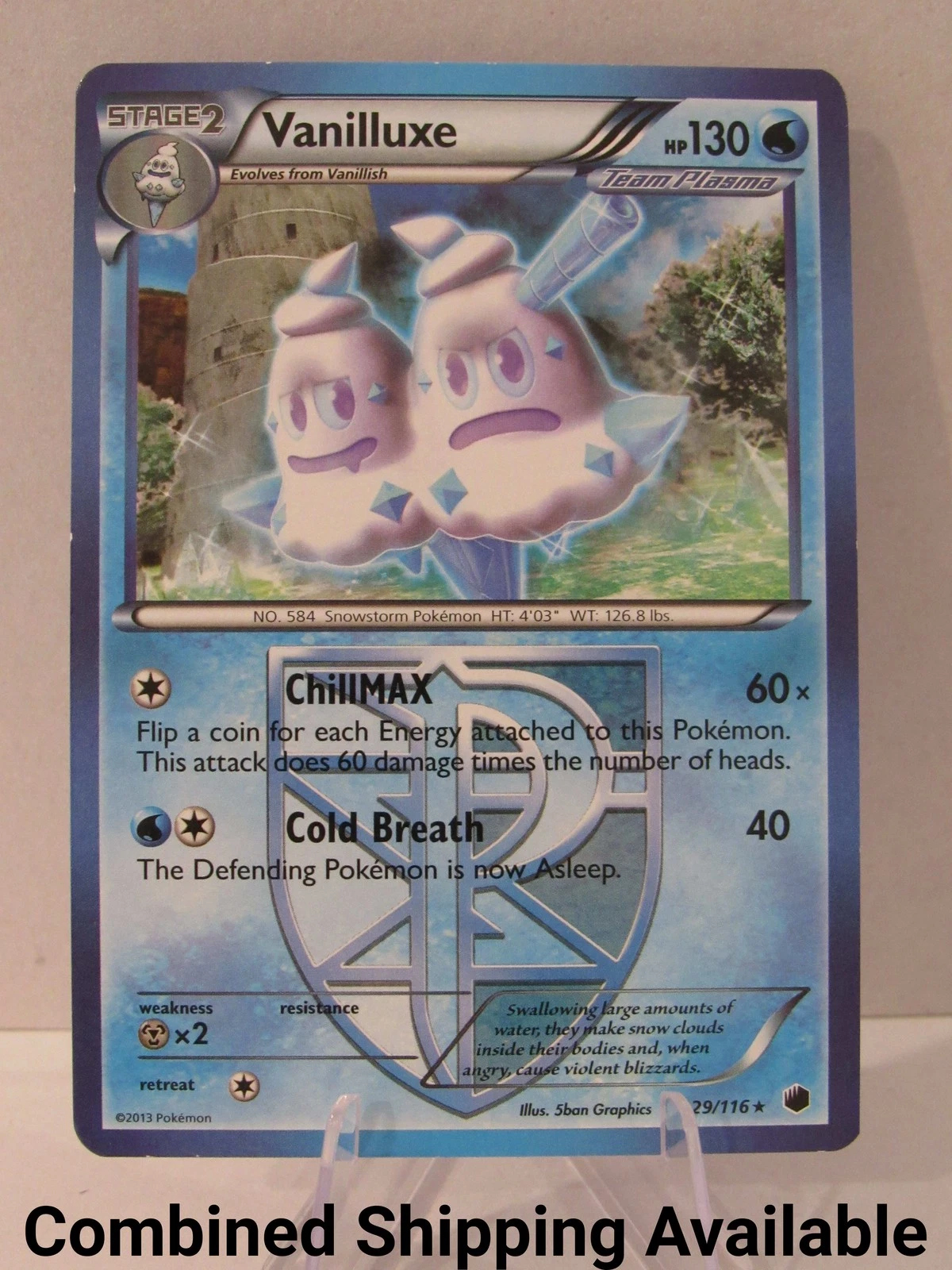 Vanilluxe (Team Plasma) 29/116 Plasma Freeze NM English 17446
