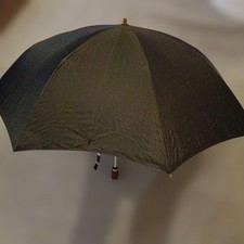 Ombrello pieghevole YVES SAINT LAURENT nero autentico usato raro vintage