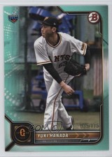 2022 Bowman NPB Nippon Professional Baseball Aqua 35/175 Yuki Hanada #65 b6y