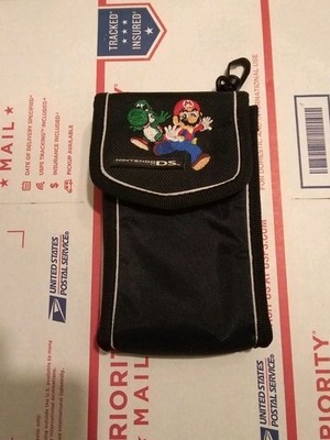 NINTENDO DS Switch N Carry Soft Black Carrying Case Mario & Yoshi