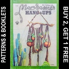 Vintage Craft Course Pub. H-213 "Macrame Hang-Ups" 11 Macrame Projects ©1973