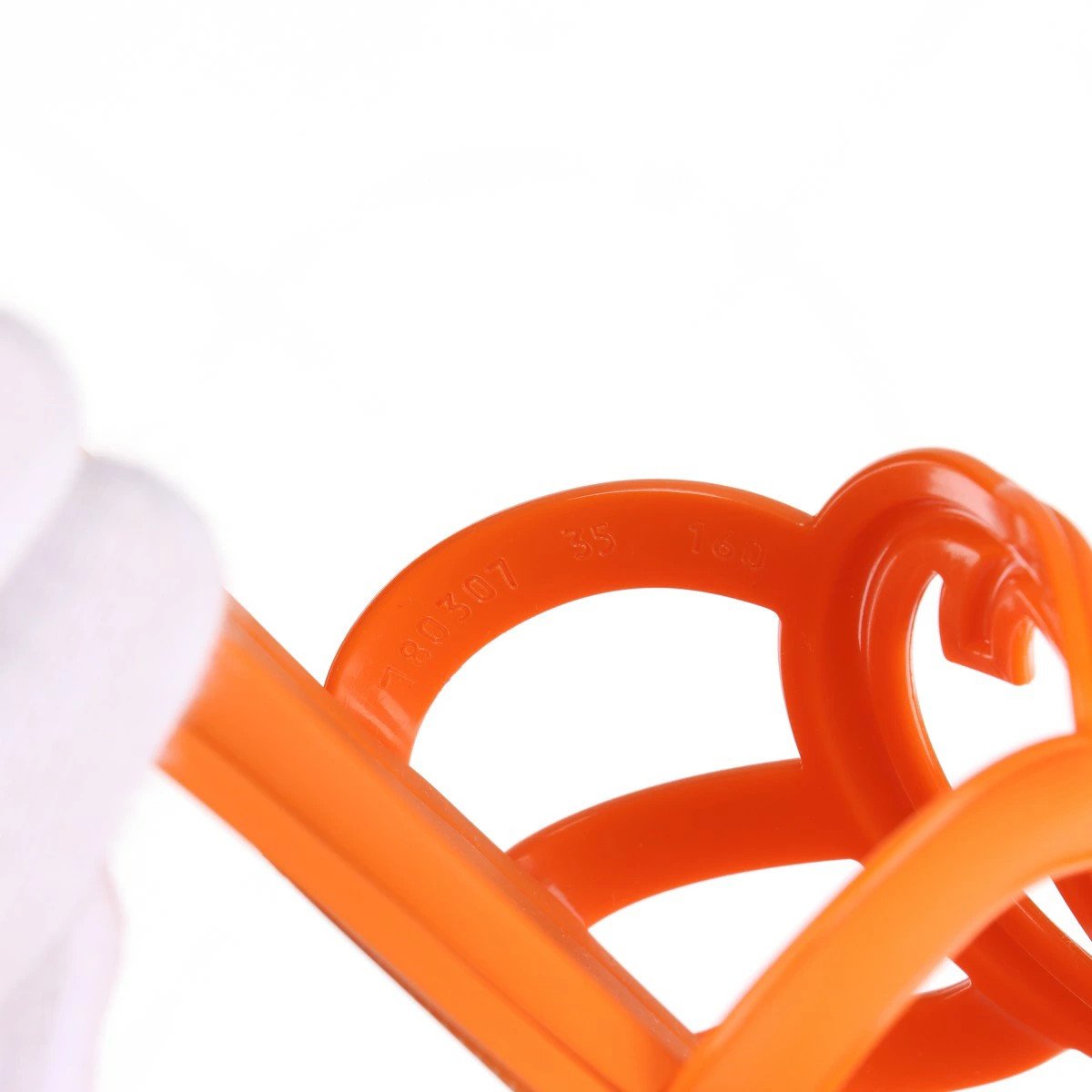 GUCCI Interlocking G 24 Years Rubber Sandals EU35 Women's Orange 780307 Box Stor thumbnail 10