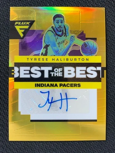 2022 Panini Flux Best of the Best Gold THY Tyrese Haliburton 2/10 Auto Autograph