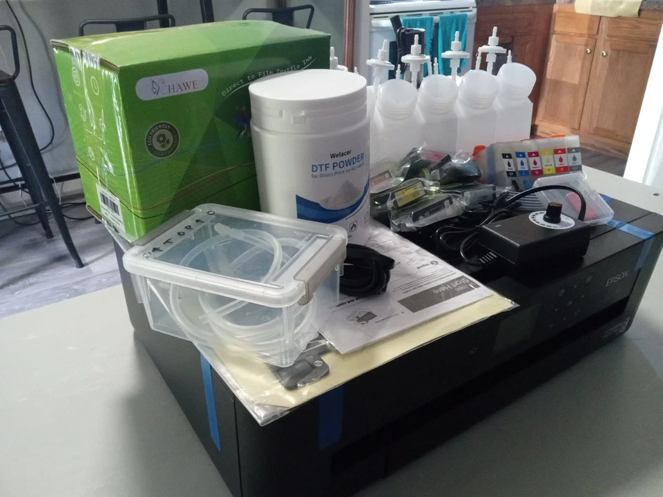 DTF Converted Epson XP-15000 Chipless/Rip Installed 250ML Power Stirring System. - Image 4 of 4