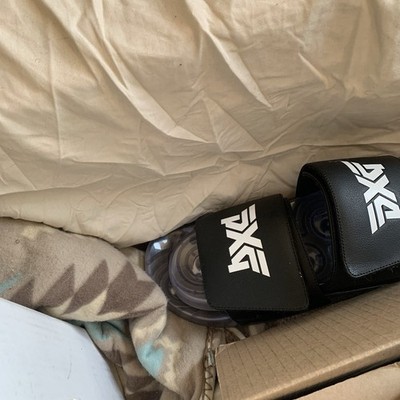 PXG Parsons Extreme Golf Leather/Rubber Golf Slides Sz 12  display picture 1