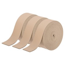 3Roll Faux Leather Straps, 1" x 78.7" Leather Strip 2mm Thick, Pink