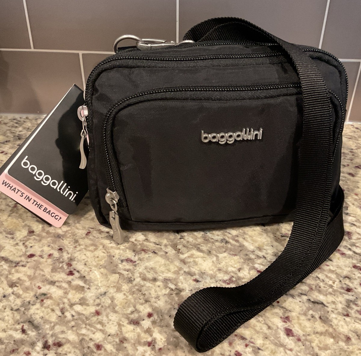 Crossbody Baggallini Wallet In Bag Baggallini Washable Triple Zip
