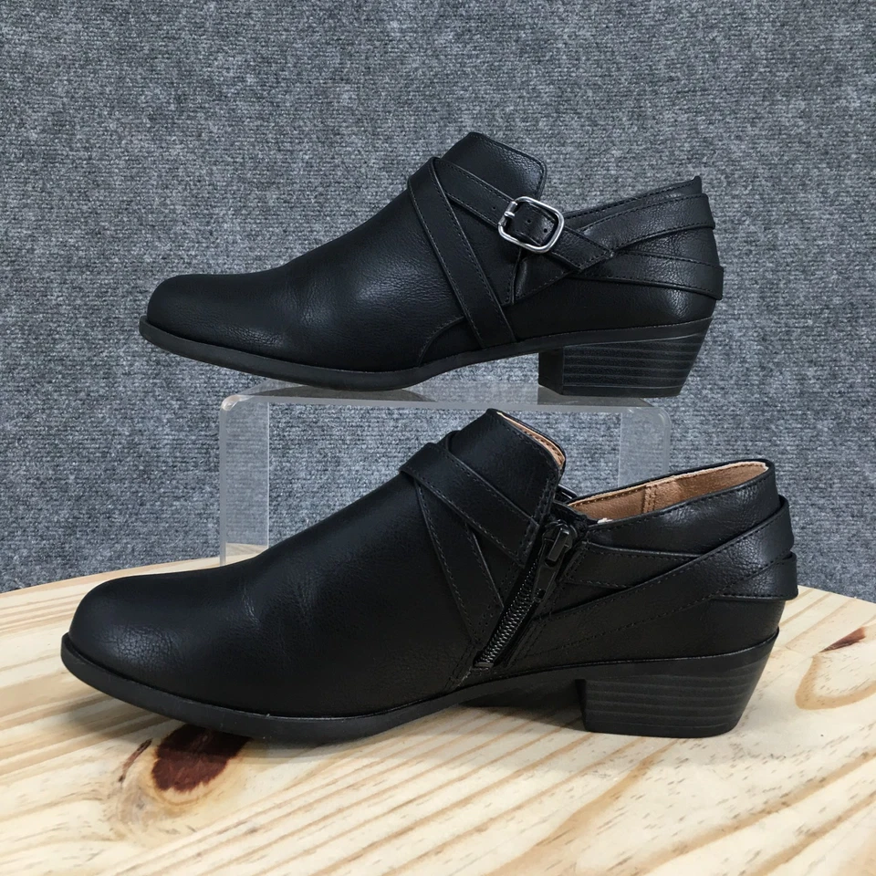 LifeStride Shoes Womens 9M Black Adley Ankle Bootie Shootie Side Zip Casual - Image 2 of 4