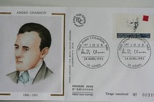 ENVELOPPE PREMIER JOUR /SOIE FRANCE ANDRE CHAMSON 1993