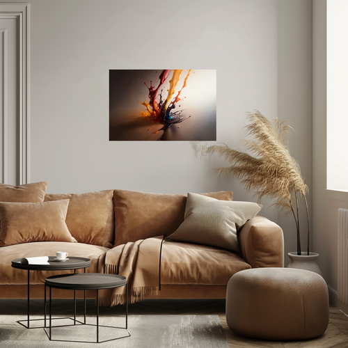 Unframed Abstract Wall Art, poster, print. Unframed Canvas, picture, home decor. - Picture 4 of 8