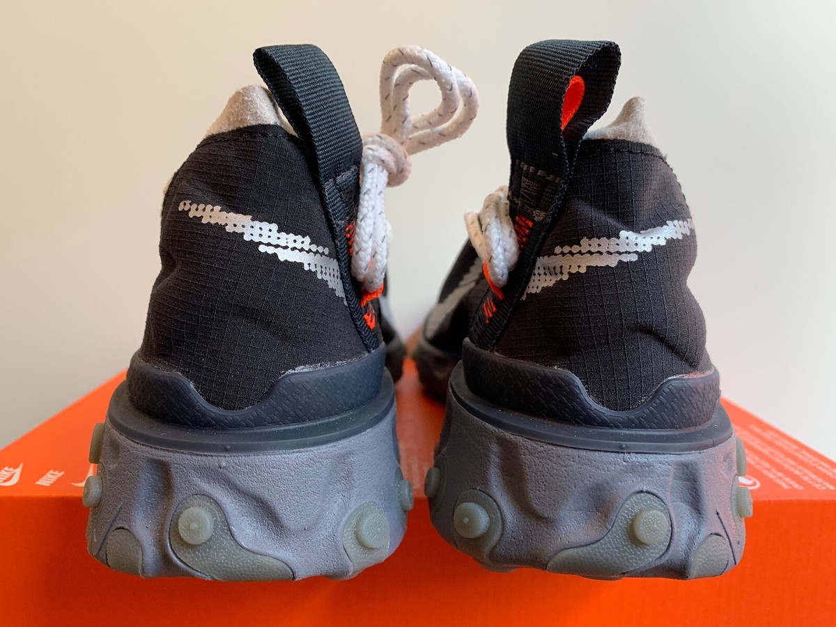 NIKE REACT WR ISPA BLACK METALLIC SILVER & GUNSMOKE SIZE 8.5 RARE EXCELL Men Size 6 - Nike React WR ISPA Black / Metallic Silver  main image 2