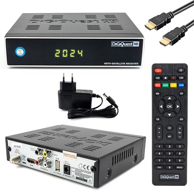 Sat Receiver Digi 8312 vorbereitet Deutsche Senderliste FULL HD Digital HDMI USB