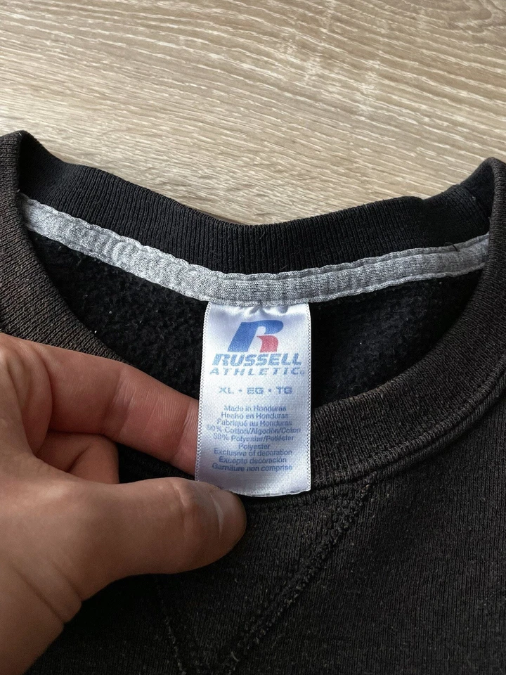 Sudadera De Colección Y2K Aphex Twin Russell Atlética Desteñida Talla XL Foto 4 de 4