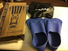 CAPAS Swim Training FINS Silicone Flippers Short Blade M7.5-8.5 W 8.5 -9.5 Med.