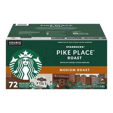 Starbucks Pike Place Medium Roast Premium Coffee K-Cups  72 CT EXP 6/2026