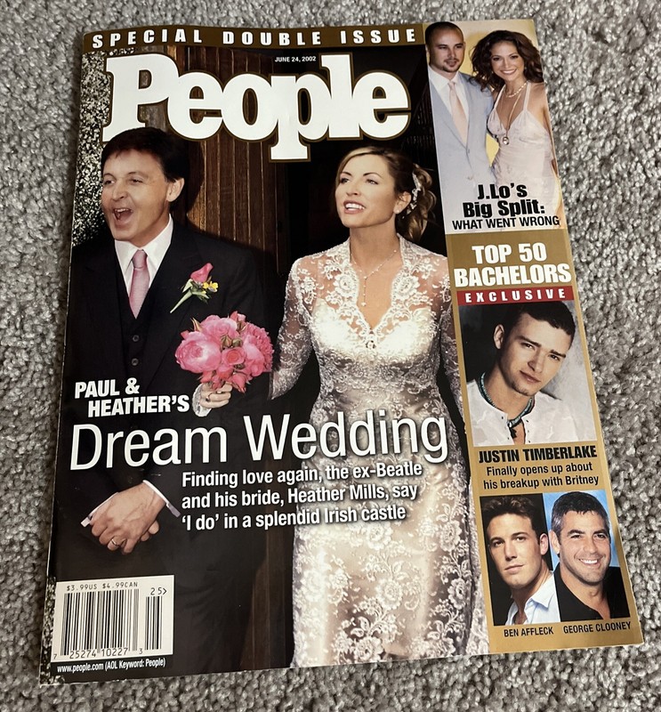 People Magazine Double Issue June 24, 2002 - Paul & Heather's Dream Wedding