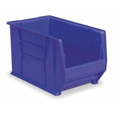 Akro-Mils 30280Blue Storage Bin, Plastic, Blue, 6 In H, 12 3/8 In W, 20 In L