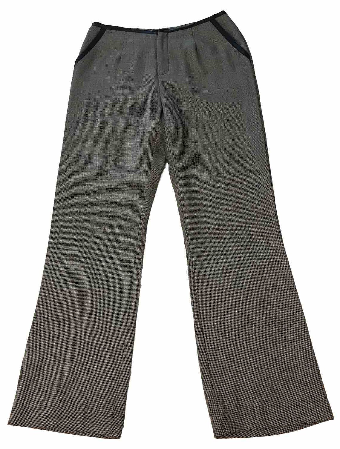 Catherine Stewart Wool Pants Sz 10 Medium 31x31 Brown Tan Lined Career Academia
