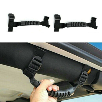 Savadicar 4 X Roll Bar Grab Handles Grip Handle For Jeep Wrangler CJ YJ TJ JK JKU JL JLU & Gladiator JT 1955-2023, Interior Accessories, Black & Red In | Whizz Grab Handles - Foto 7