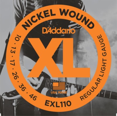 D'Addario EXL110 Regular Light Gauge E-Gitarrensaiten, 010 - 0,046